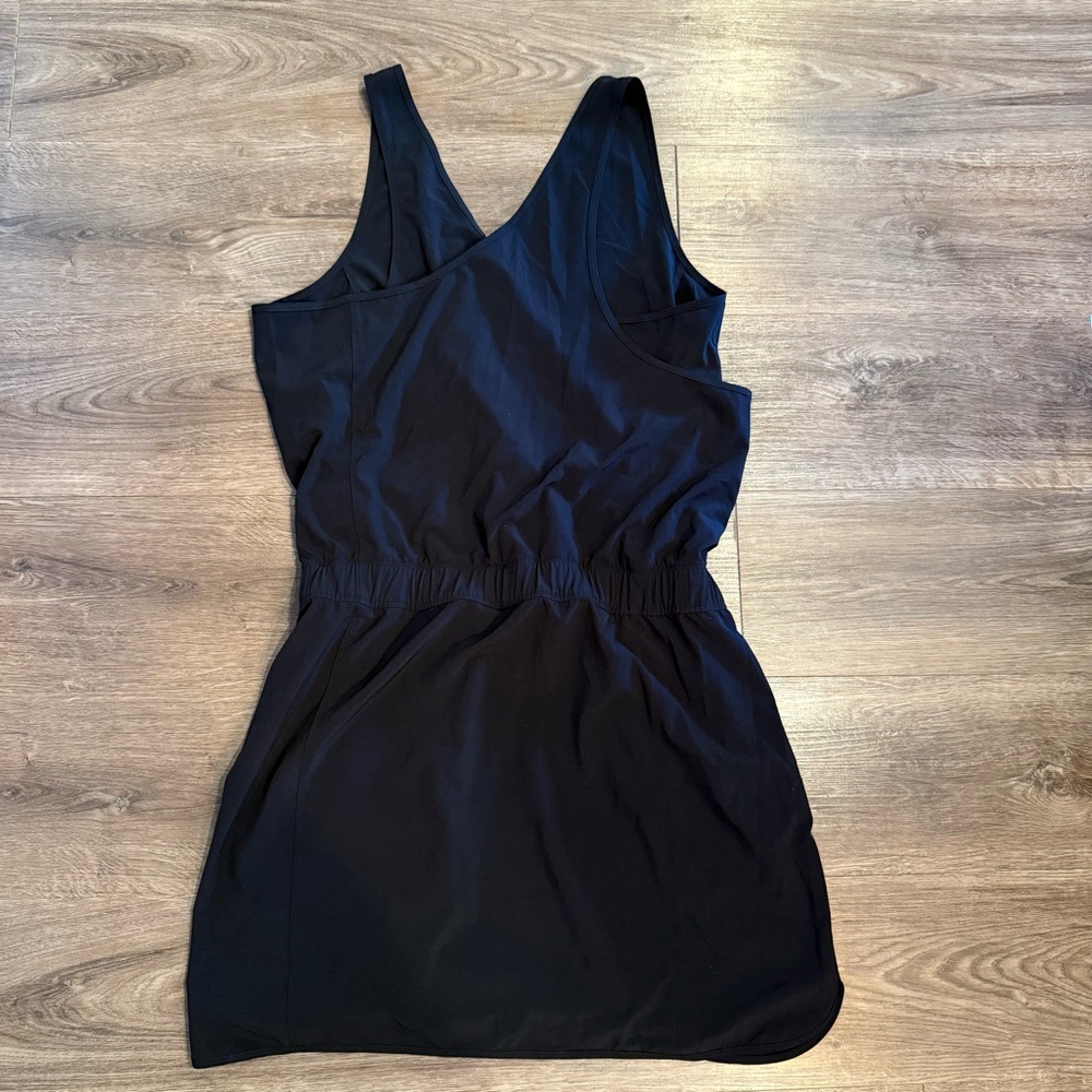 Patagonia Women's Black Fleetwith Tie Waist Mini Dress Size XL - Picture 9 of 10